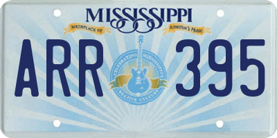 MS license plate ARR395