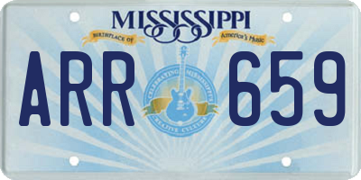 MS license plate ARR659