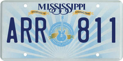 MS license plate ARR811