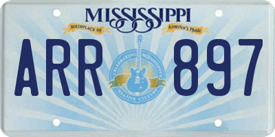 MS license plate ARR897
