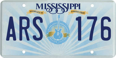 MS license plate ARS176