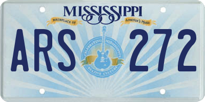 MS license plate ARS272