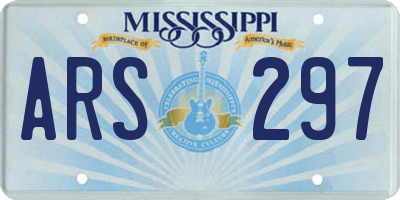 MS license plate ARS297