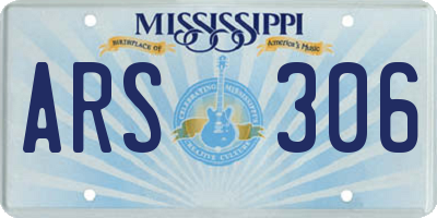 MS license plate ARS306