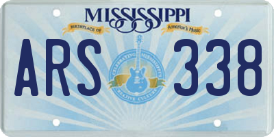 MS license plate ARS338