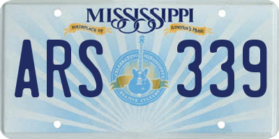 MS license plate ARS339