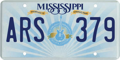 MS license plate ARS379