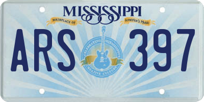 MS license plate ARS397