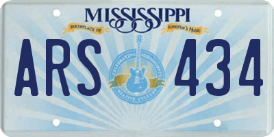 MS license plate ARS434
