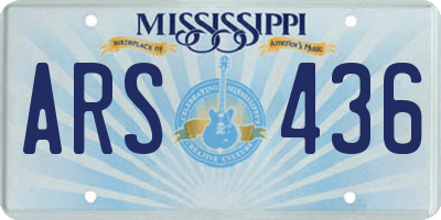 MS license plate ARS436