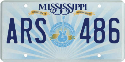MS license plate ARS486
