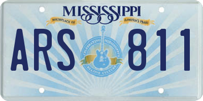 MS license plate ARS811