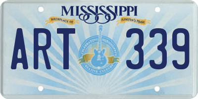MS license plate ART339