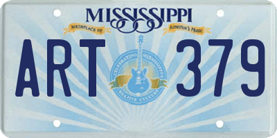 MS license plate ART379