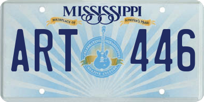 MS license plate ART446