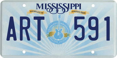 MS license plate ART591