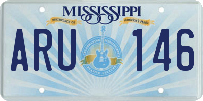 MS license plate ARU146