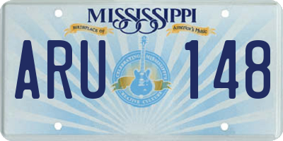 MS license plate ARU148