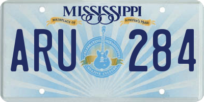 MS license plate ARU284