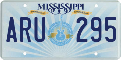 MS license plate ARU295