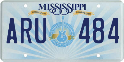 MS license plate ARU484