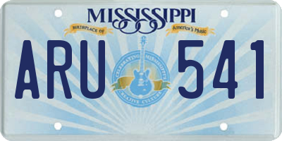 MS license plate ARU541