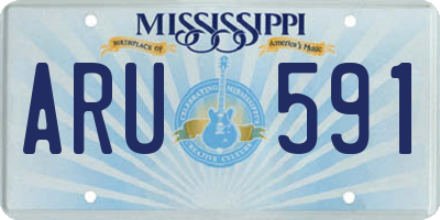MS license plate ARU591
