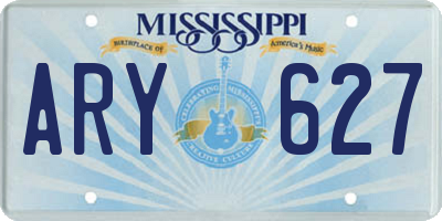 MS license plate ARY627