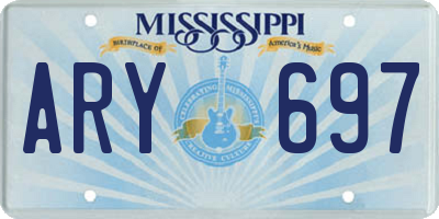 MS license plate ARY697