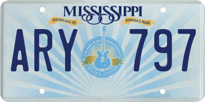 MS license plate ARY797