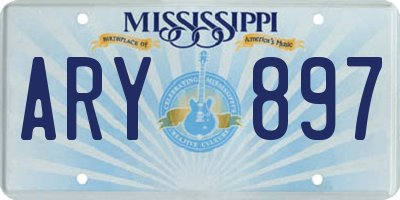 MS license plate ARY897