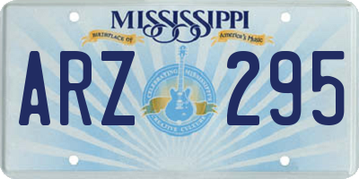 MS license plate ARZ295