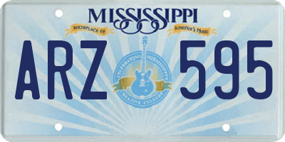 MS license plate ARZ595