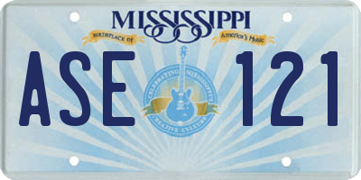 MS license plate ASE121