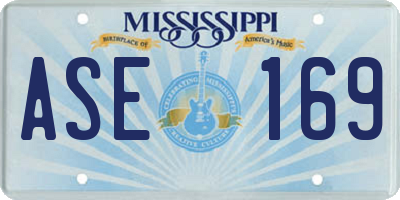 MS license plate ASE169