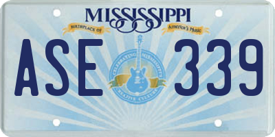 MS license plate ASE339