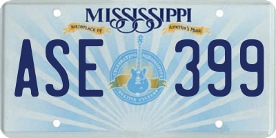 MS license plate ASE399
