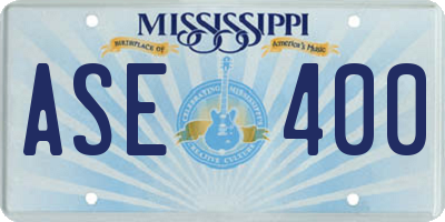 MS license plate ASE400