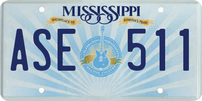 MS license plate ASE511