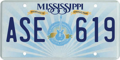MS license plate ASE619