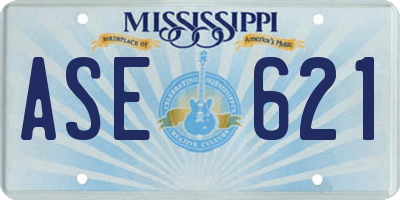 MS license plate ASE621