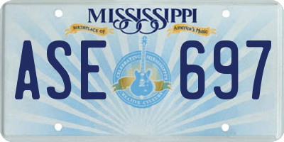 MS license plate ASE697