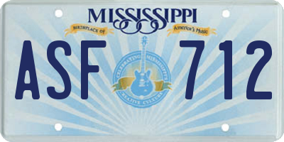 MS license plate ASF712