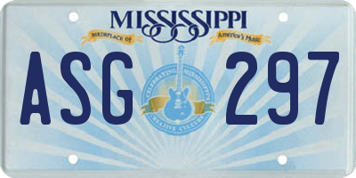 MS license plate ASG297