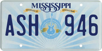 MS license plate ASH946
