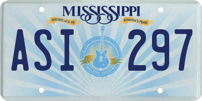 MS license plate ASI297