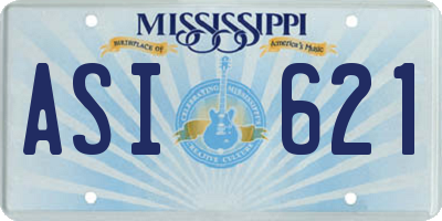 MS license plate ASI621