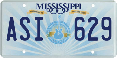 MS license plate ASI629