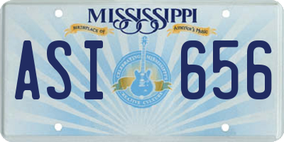 MS license plate ASI656