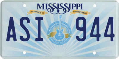 MS license plate ASI944